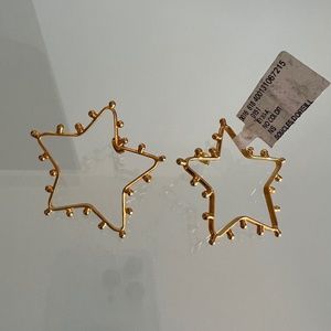 SYLVIA TOLEDANO Boucles D'oreilles Dots Goldtone Star Earrings